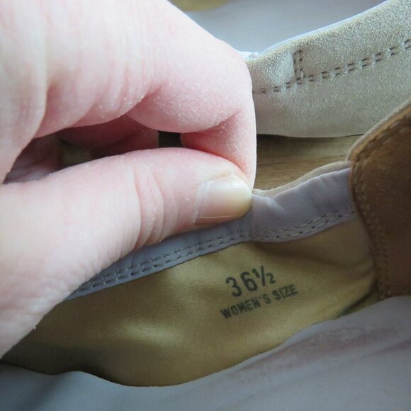 TOD'S Dee Laccetto Silver Metallic Leather Foldable Ballet Flat Shoes Size US 6 - Picture 13 of 13